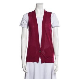 etoile isabel marant Authentic solid Rose red Vest cardigan top sweater 2 Xs